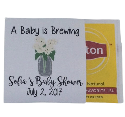 Floral Vase Tea Packet Favors - Favor Universe