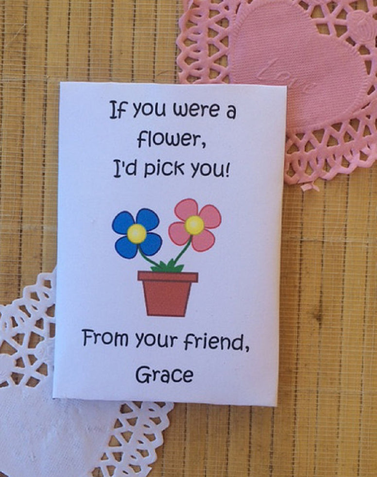 Valentines Day seed packets - Favor Universe