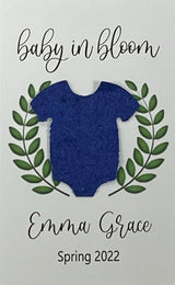 Plantable Baby Shower Seed Paper Favors with Onesie