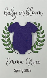 Plantable Baby Shower Seed Paper Favors with Onesie