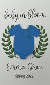 Plantable Baby Shower Seed Paper Favors with Onesie