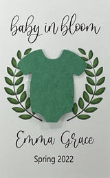 Plantable Baby Shower Seed Paper Favors with Onesie