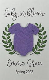 Plantable Baby Shower Seed Paper Favors with Onesie