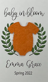 Plantable Baby Shower Seed Paper Favors with Onesie